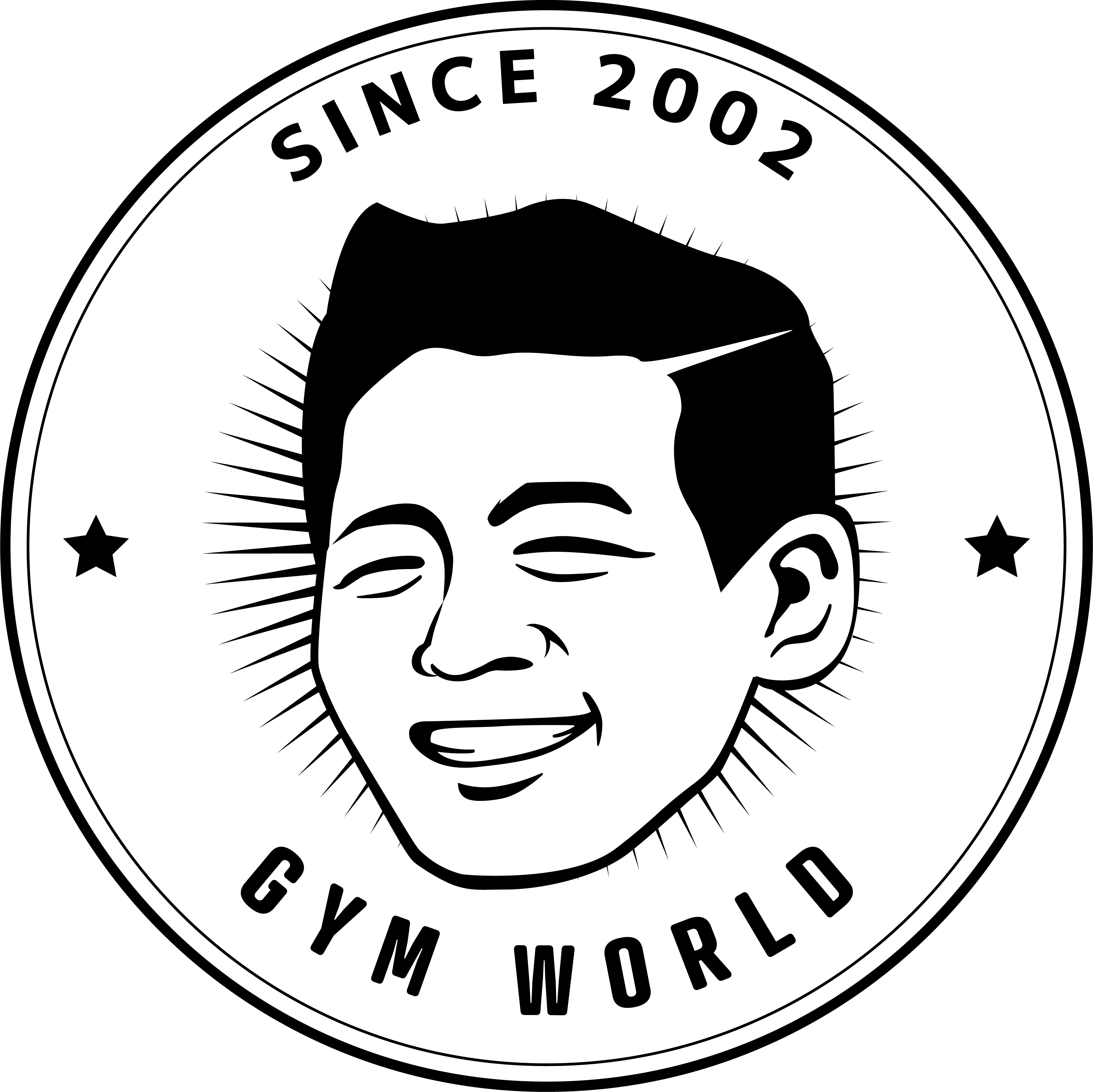 GYM WORLD Logo - Since 2002